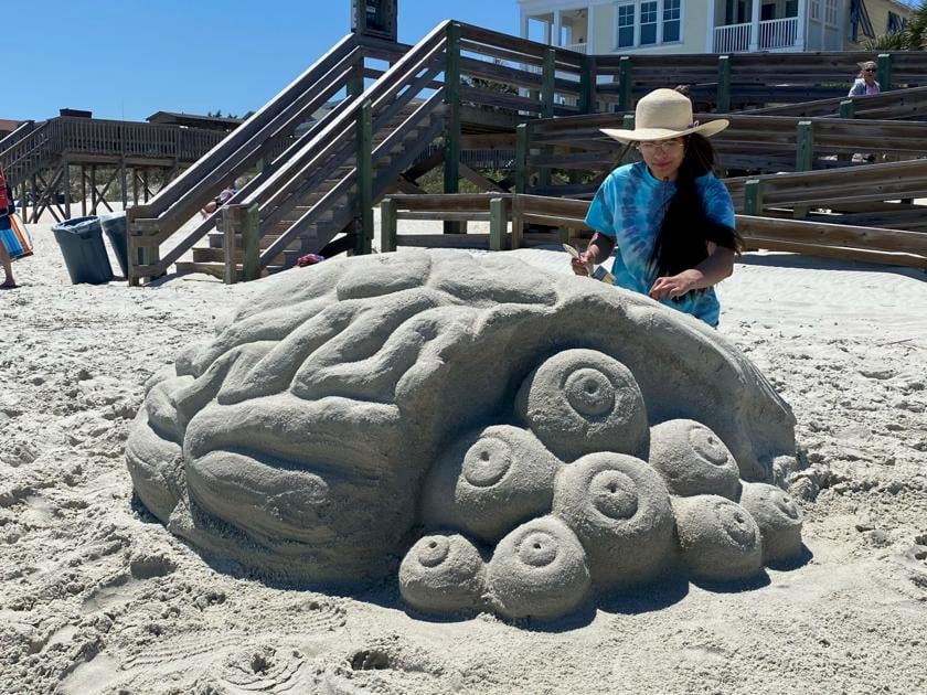Lander School sand sculpture element of once-a-year evaluation tour | Unwind